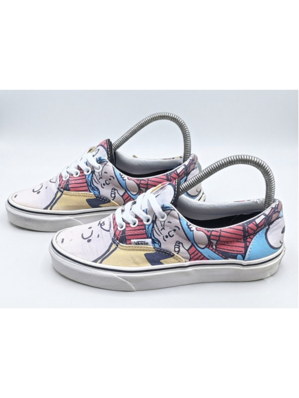 VANS Era x PEANUTS Gang Snoopy Charlie Brown Comic Print Vintage Womens Sz 7.5